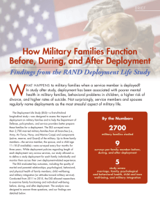 W How Military Families Function Before, During, and After Deployment