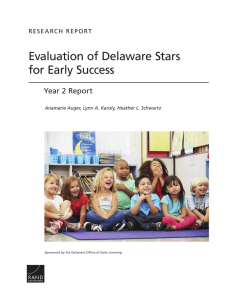 Evaluation of Delaware Stars for Early Success Year 2 Report