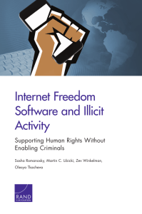 Internet Freedom Software and Illicit Activity Supporting Human Rights Without