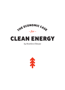 CLEAN ENERGY TH E EC ONOMIC CAS