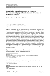 A qualitative comparison method for rhetorical