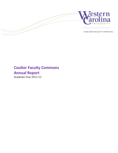 Coulter Faculty Commons Annual Report Academic Year 2011-12