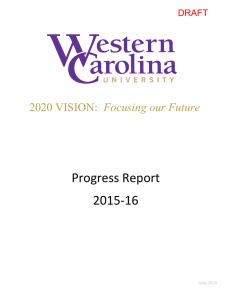 Focusing our Future Progress Report 2015‐16 DRAFT