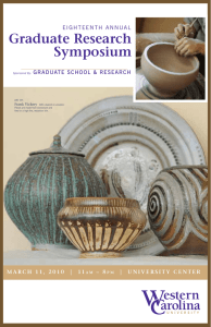 Graduate Research Symposium grAduAte School &amp; reSeArch