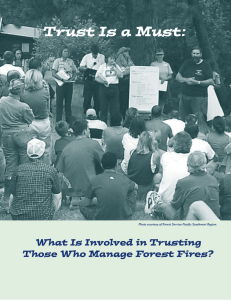 Trust Is a Must: What Is Involved in Trusting 41