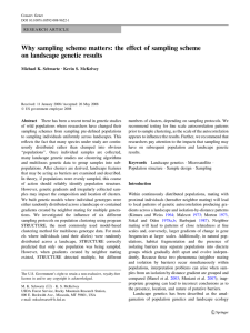 Why sampling scheme matters: the effect of sampling scheme