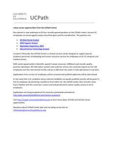Latest career opportunities from the UCPath Center