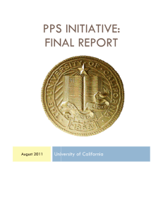 PPS INITIATIVE: FINAL FINAL REPORT
