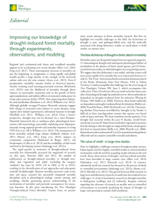 Editorial Improving our knowledge of
