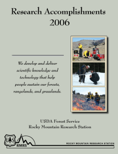 Research Accomplishments 2006