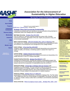 Association for the Advancement of Sustainability in Higher Education