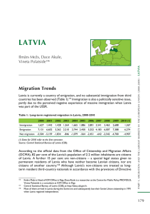 LATVIA Migration Trends ilmārs Mežs, dace akule, Vineta polatside