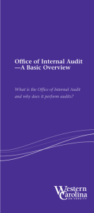 Office of Internal Audit —A Basic Overview