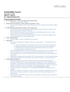 Minutes Sustainability Council