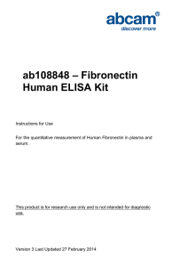 ab108848 – Fibronectin Human ELISA Kit