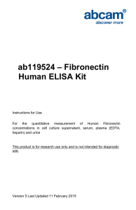 ab119524 – Fibronectin Human ELISA Kit