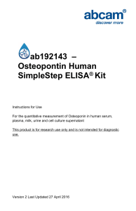 ab192143  – Osteopontin Human SimpleStep ELISA Kit