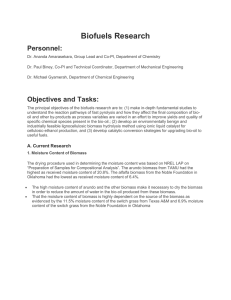 Biofuels Research Personnel: