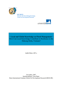 − Local and Global Knowledge on Flood Management − Mekong Delta, Vietnam?