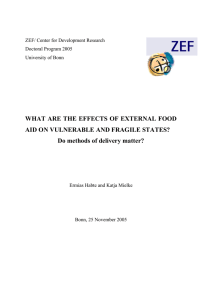 WHAT ARE THE EFFECTS OF EXTERNAL FOOD