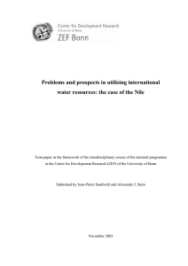 Problems and prospects in utilising international