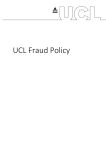 UCL Fraud Policy