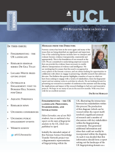 In this issue: CFS Bulletin: Issue 10 July 2015