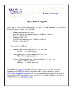 MS(N) Graduate  Program