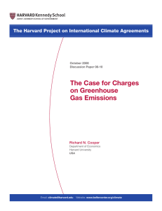 The Case for Charges on Greenhouse Gas Emissions