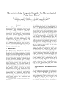 Microrobotics Using Composite Materials: The Micromechanical Flying Insect Thorax