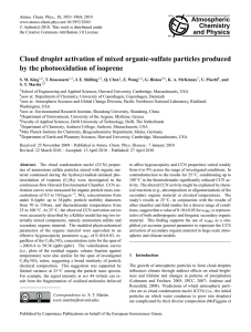 Atmospheric Chemistry and Physics