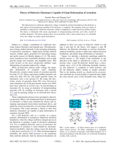 Theory of Dielectric Elastomers Capable of Giant Deformation of Actuation Suo *