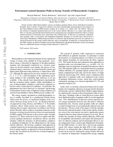 Environment-Assisted Quantum Walks in Energy Transfer of Photosynthetic Complexes Masoud Mohseni,