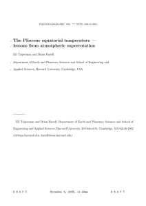 The Pliocene equatorial temperature — lessons from atmospheric superrotation