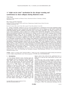 A ‘‘triple sea-ice state’’ mechanism for the abrupt warming and
