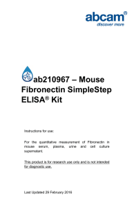 ab210967 – Mouse Fibronectin SimpleStep ELISA Kit
