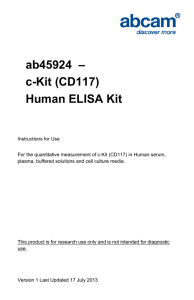 ab45924  – c-Kit (CD117) Human ELISA Kit