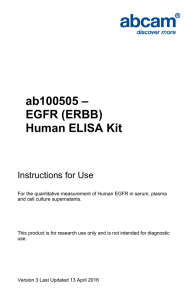 ab100505 – EGFR (ERBB) Human ELISA Kit Instructions for Use