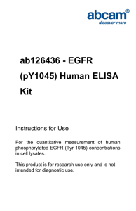 ab126436 - EGFR (pY1045) Human ELISA Kit Instructions for Use