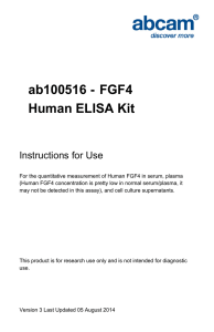 ab100516 - FGF4 Human ELISA Kit Instructions for Use