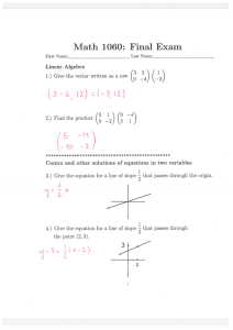 ( ) ( ) (a) Math 1060: Final Exam -io