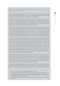 1 BOX 1.2.1 | DECOMPOSING CREDIT GROWTH ON THE BASIS OF... BANK LENDING SURVEY