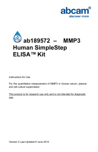 ab189572  –    MMP3 Human SimpleStep ELISA™ Kit