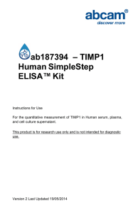 ab187394  – TIMP1 Human SimpleStep ELISA™