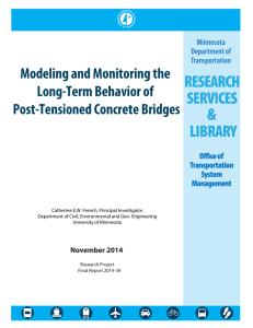 Modeling and Monitoring the Long-Term Behavior of Post-Tensioned Concrete Bridges