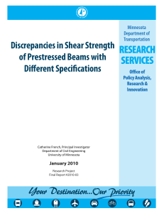 Discrepancies in Shear Strength of Prestressed Beams with Different Specifications