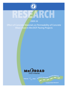 Effect of Concrete Materials on Permeability of Concrete 2009-34