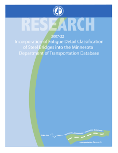 Incorporation of Fatigue Detail Classification of Steel Bridges into the Minnesota