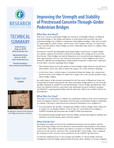 Technical ReseaRch Improving the Strength and Stability of Prestressed Concrete Through-Girder