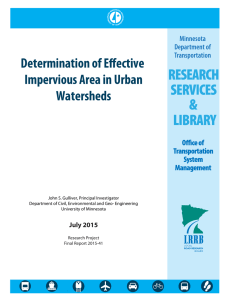 Determination of Effective Impervious Area in Urban Watersheds